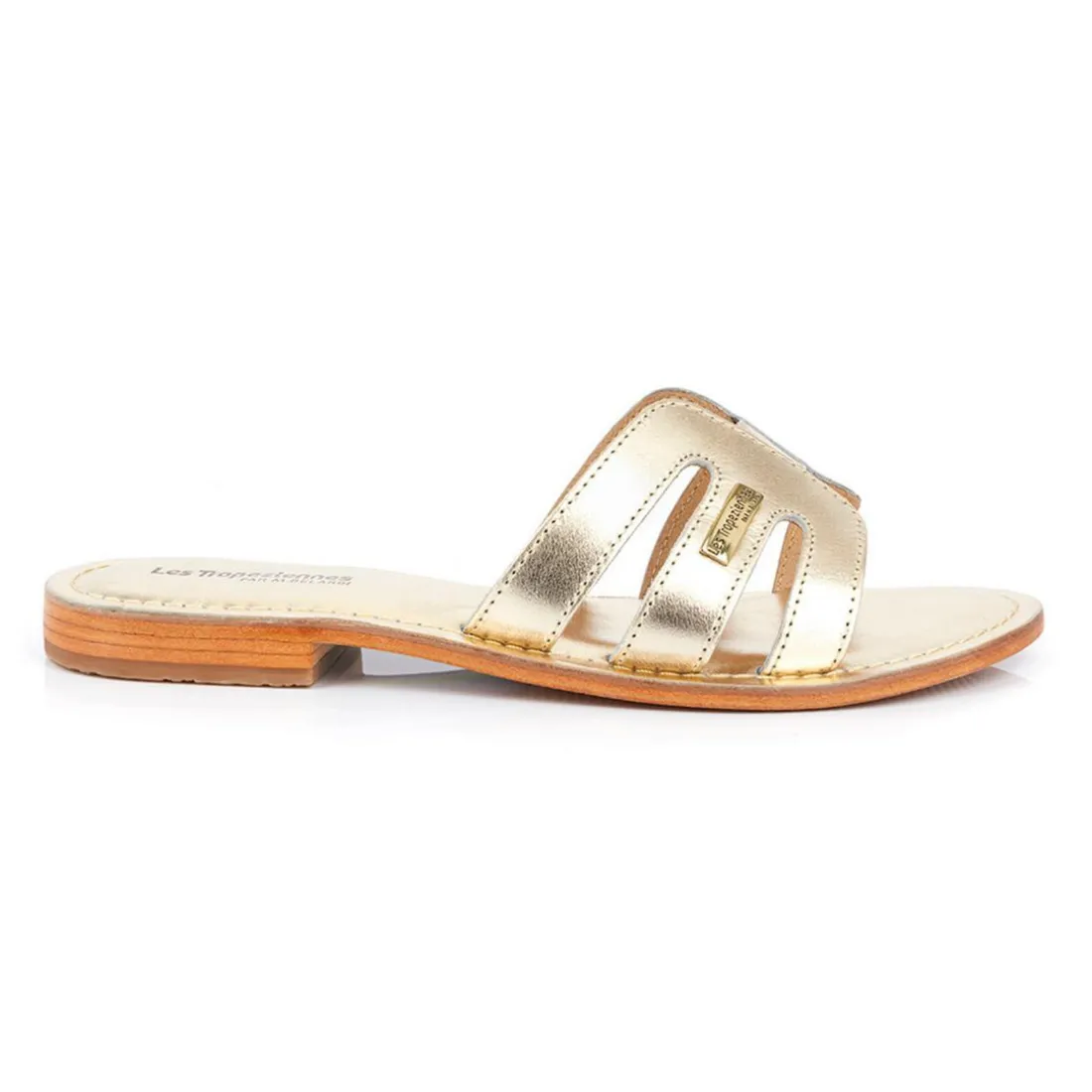 Mule Femme Damia Or - Les Tropéziennes en cuir