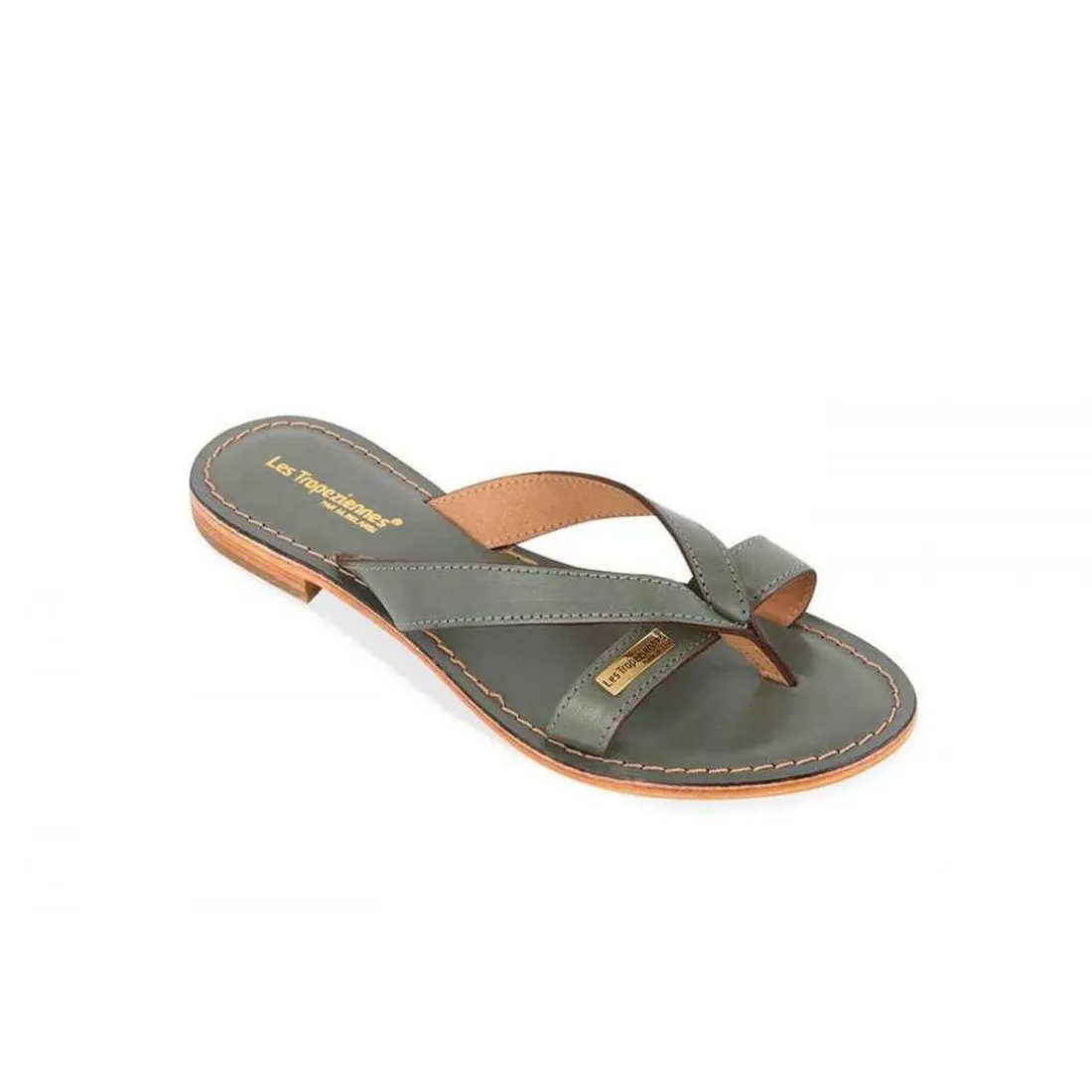 Mule femme HISHIRO Vert en cuir