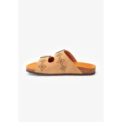 Mules cloutées Naomie beige en cuir Bree