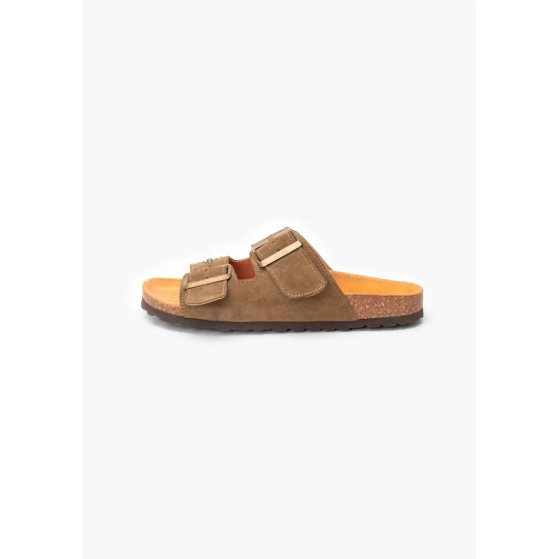 Mules cloutées Naomie kaki en cuir Nia
