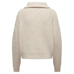Onlbaker L/S Zip Pullover Knt Noos gris Kaye