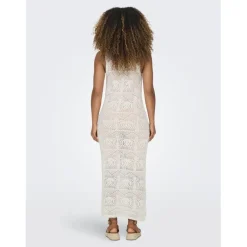 Onlbeach Life Sl Dress Knt beige en coton Gail