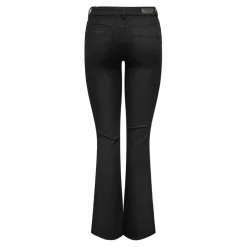 Onlblush Mid Flared Dnm Rea2343 Noos noir en coton Tess
