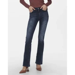 Onlblush Mid Flared Dnm Rea409 Noos noir en coton Tia