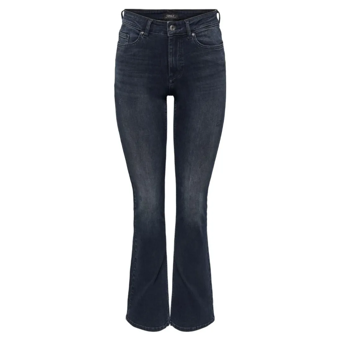 Onlblush Mid Flared Dnm Rea409 Noos noir en coton Tia
