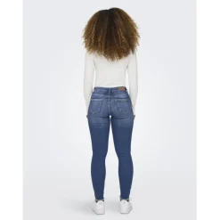 Onlblush Mid Sk Ank Rw Dnm Rea1319 Noos bleu denim en coton Isa