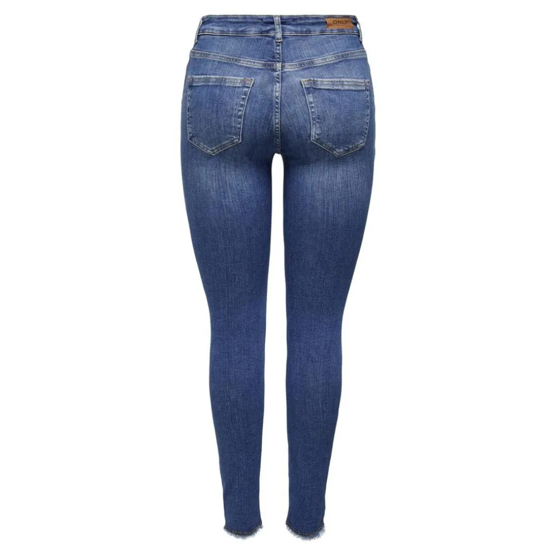 Onlblush Mid Sk Ank Rw Dnm Rea1319 Noos bleu denim en coton Isa