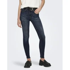 Onlblush Mid Sk Ankle Rw Dnm Dot245 Noos bleu denim en coton Isa