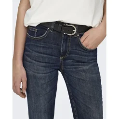 Onlblush Mid Sk Ankle Rw Dnm Dot245 Noos bleu denim en coton Isa
