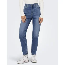 Onlemily Stretch Hw St Ak Dnm Cro571Noos bleu denim en coton Mila
