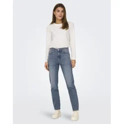 Onlemily Stretch Hw St Ak Dnm Dot321Noos bleu denim en coton Isa