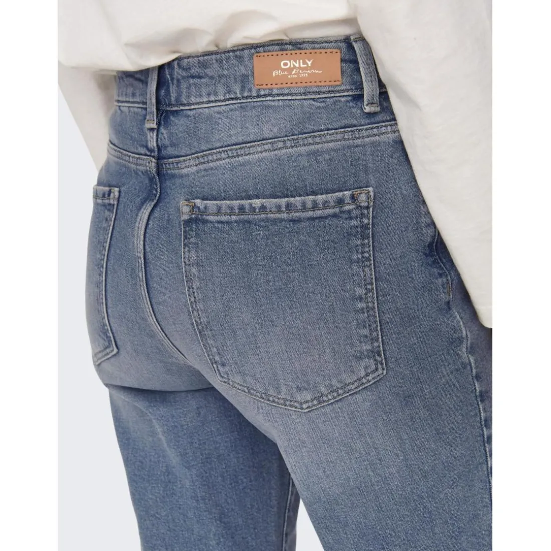 Onlemily Stretch Hw St Ak Dnm Dot321Noos bleu denim en coton Isa