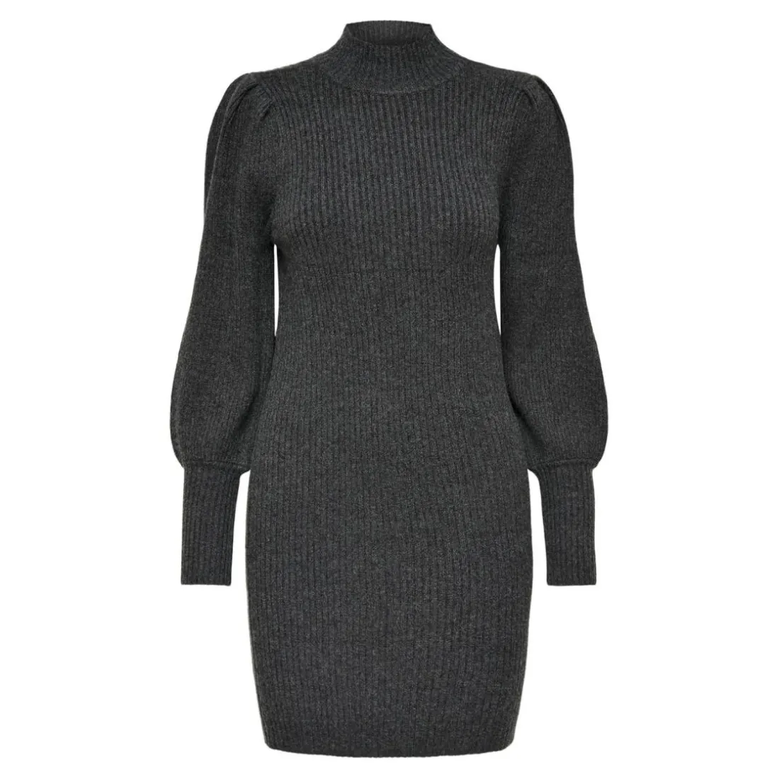 Onlkatia L/S Dress Knt Noos gris en viscose Sloan