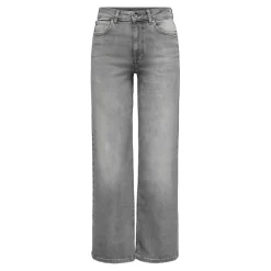 Onlmadison Blush Hw Wid Dnm Rea0938 Noos gris en coton Pax