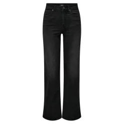 Onlmadison Blush Hw Wide Dnm Cro099 Noos noir en coton Skye