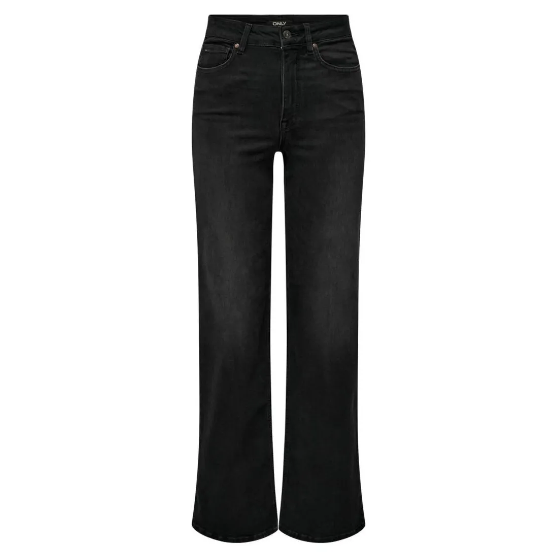 Onlmadison Blush Hw Wide Dnm Cro099 Noos noir en coton Skye