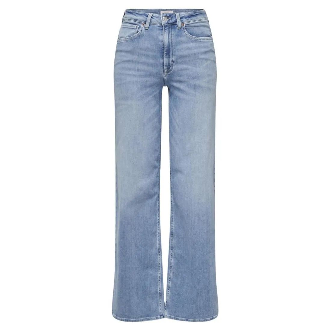 Onlmadison Blush Hw Wide Dnm Cro371 Noos bleu denim en coton Nora