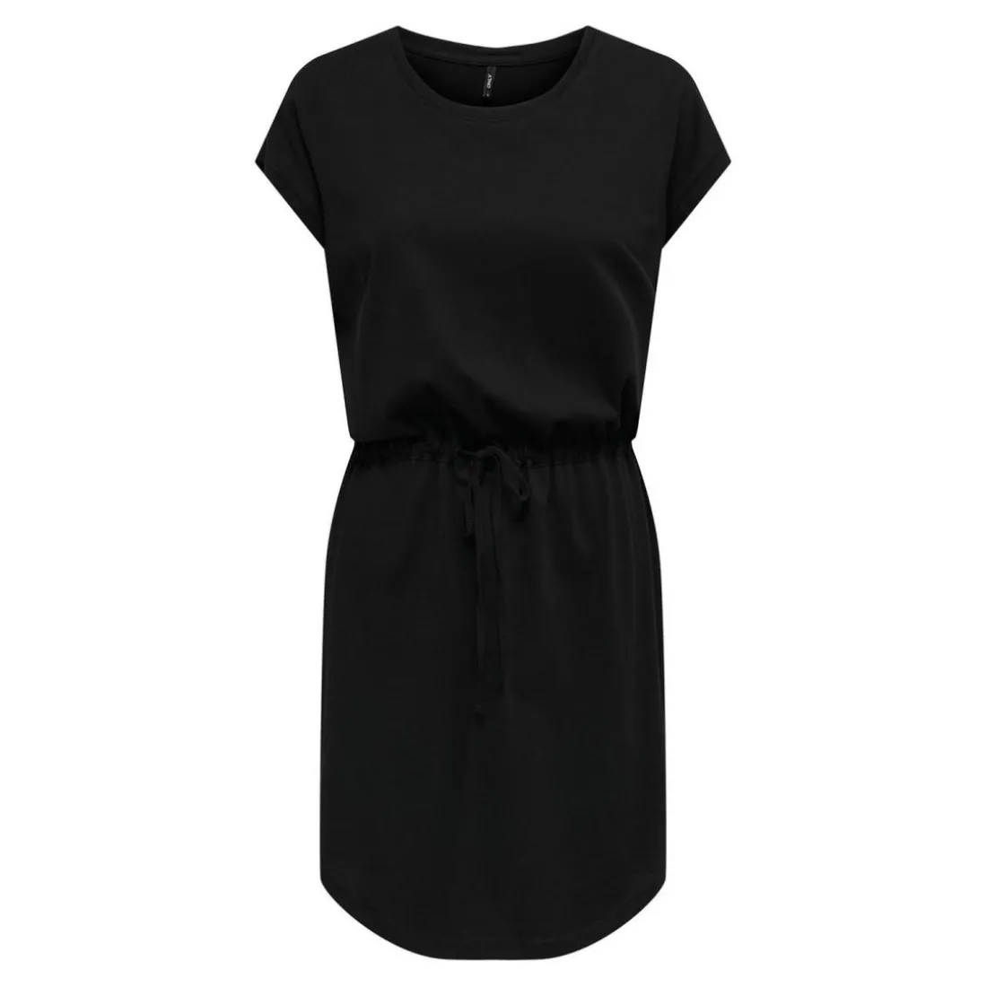 ONLMAY - Robe courte col rond et manches courtes noir en coton