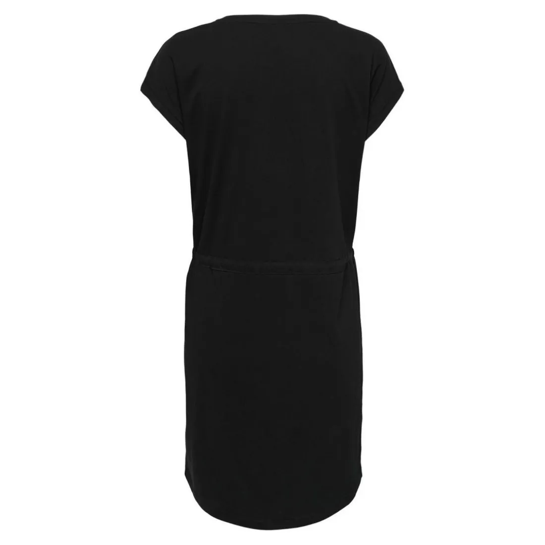 ONLMAY - Robe courte col rond et manches courtes noir en coton
