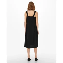 ONLMAY - Robe midi à bretelles noir en coton