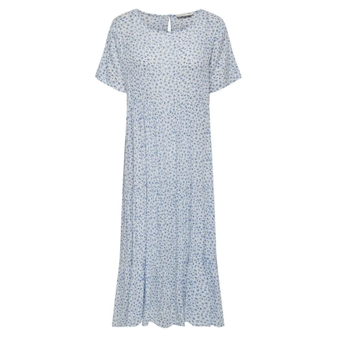 Onlmaya Life S/S Dress Wvn Noos gris en coton Iris