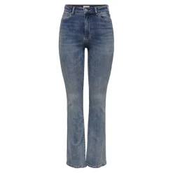 Onlmila Hw Flared Dnm Bj139 Noos bleu denim en coton Isa