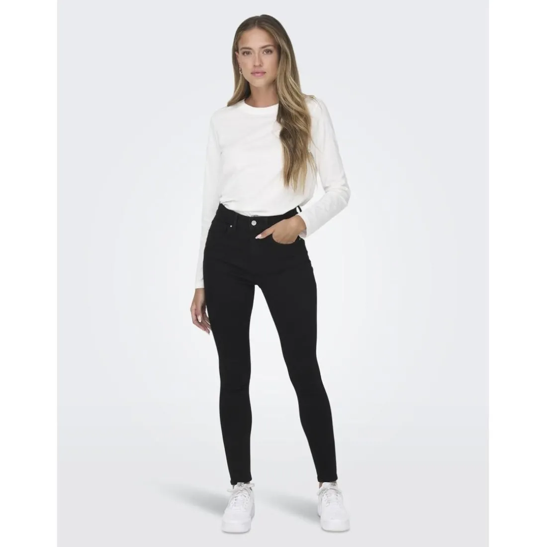 Onlmila Hw Sk Ank Dnm Bj380 Noos noir en coton Zola