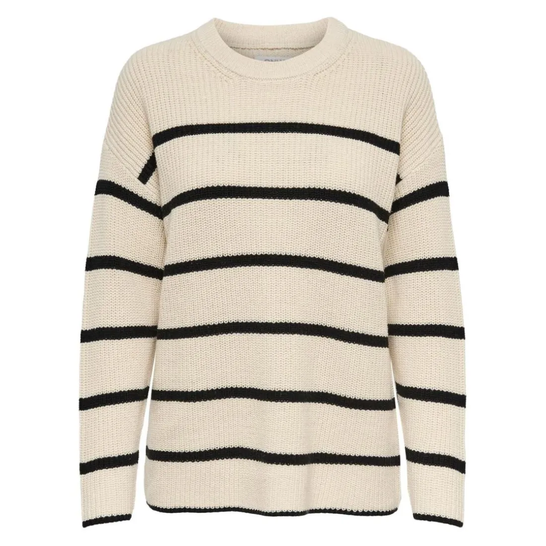 Onlpernille Ls Stripe O-Neck Knt Noos violet en coton Dina