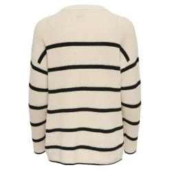 Onlpernille Ls Stripe O-Neck Knt Noos violet en coton Dina