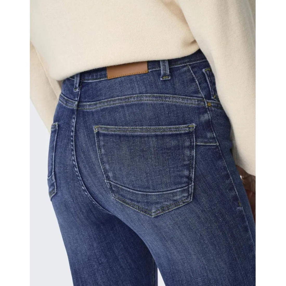 Onlpower Mid Sk Pushup Dnm Tai012 Noos bleu denim en coton Nina