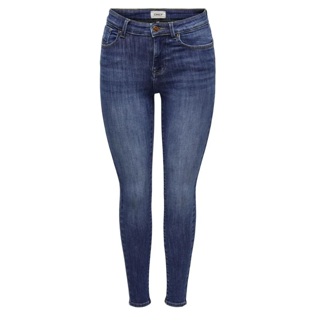 Onlpower Mid Sk Pushup Dnm Tai012 Noos bleu denim en coton Nina