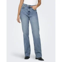 Onlriley Life Ex Hw Str Dnm Dot353 Noos bleu denim en coton Joy