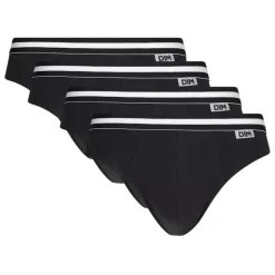 Pack 4 slips Eco Noir en coton