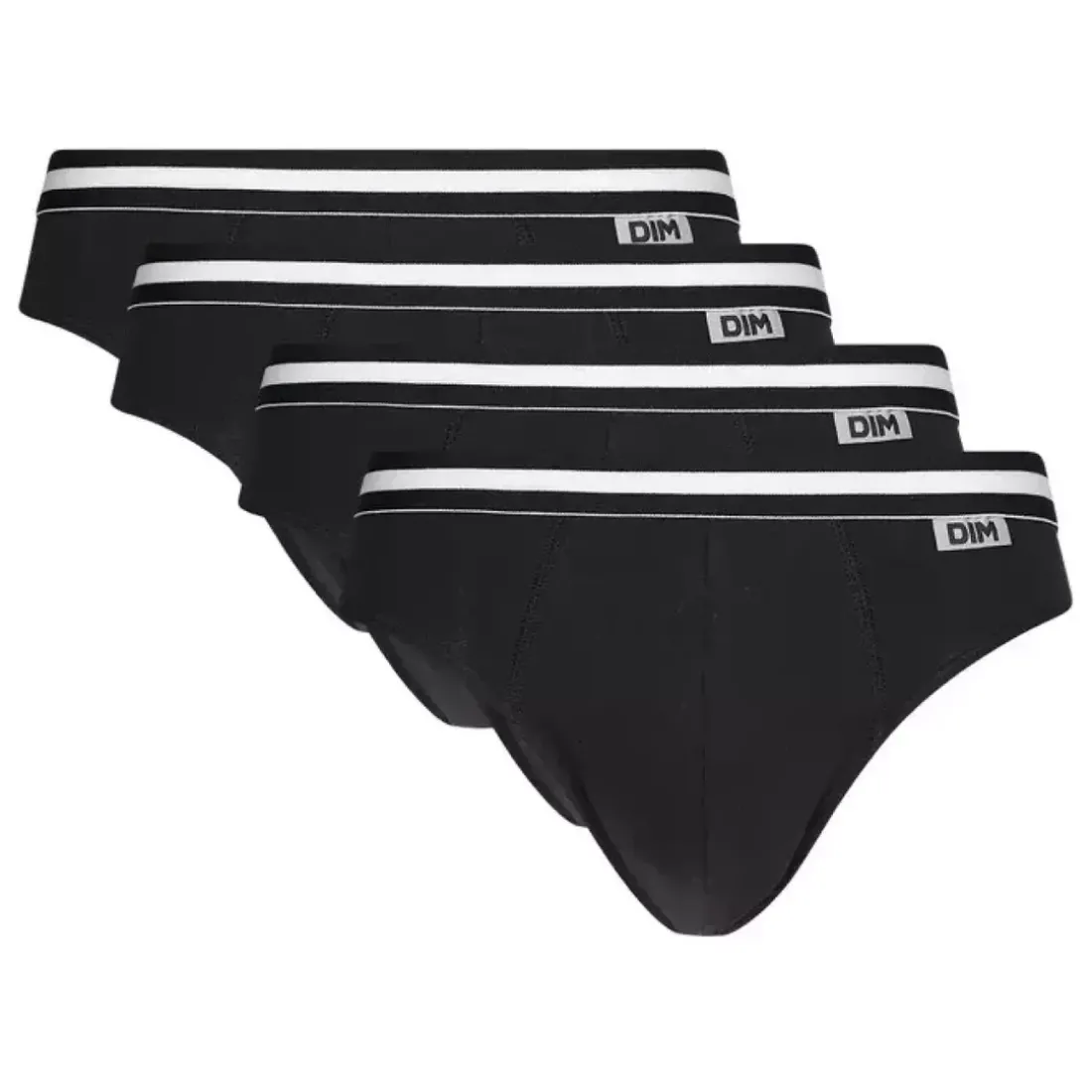 Pack 4 slips Eco Noir en coton
