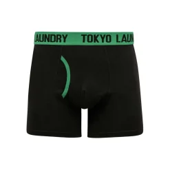 Pack boxer homme avec petite poche - vert en coton