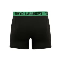 Pack boxer homme avec petite poche - vert en coton