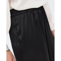 Pantalon à jambe large noir Bella
