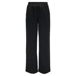 Pantalon à jambe large noir Bella