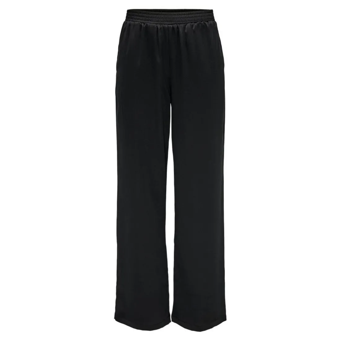 Pantalon à jambe large noir Bella