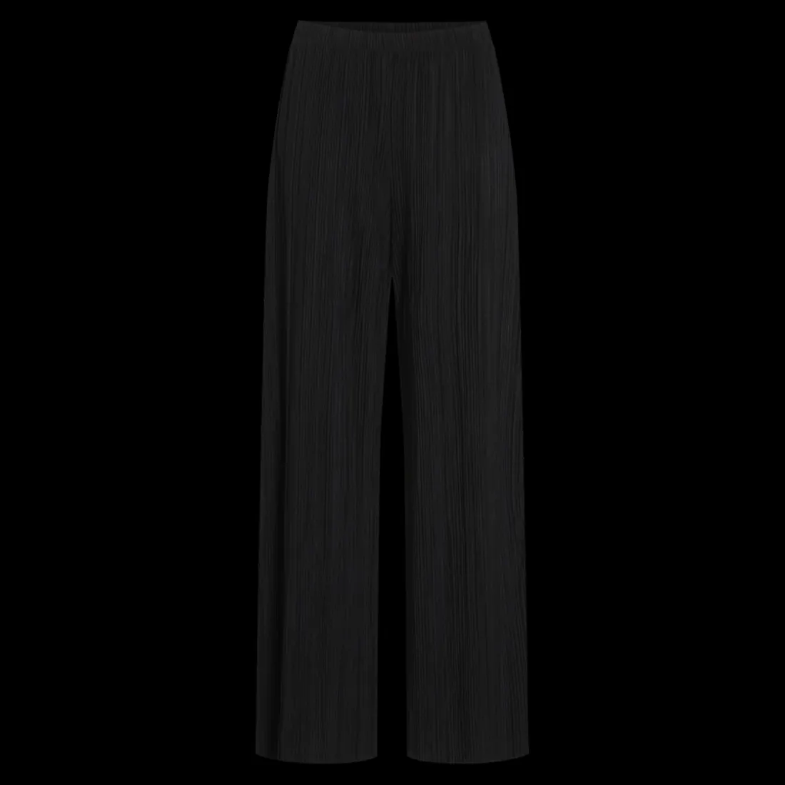 Pantalon à jambe large noir Vale