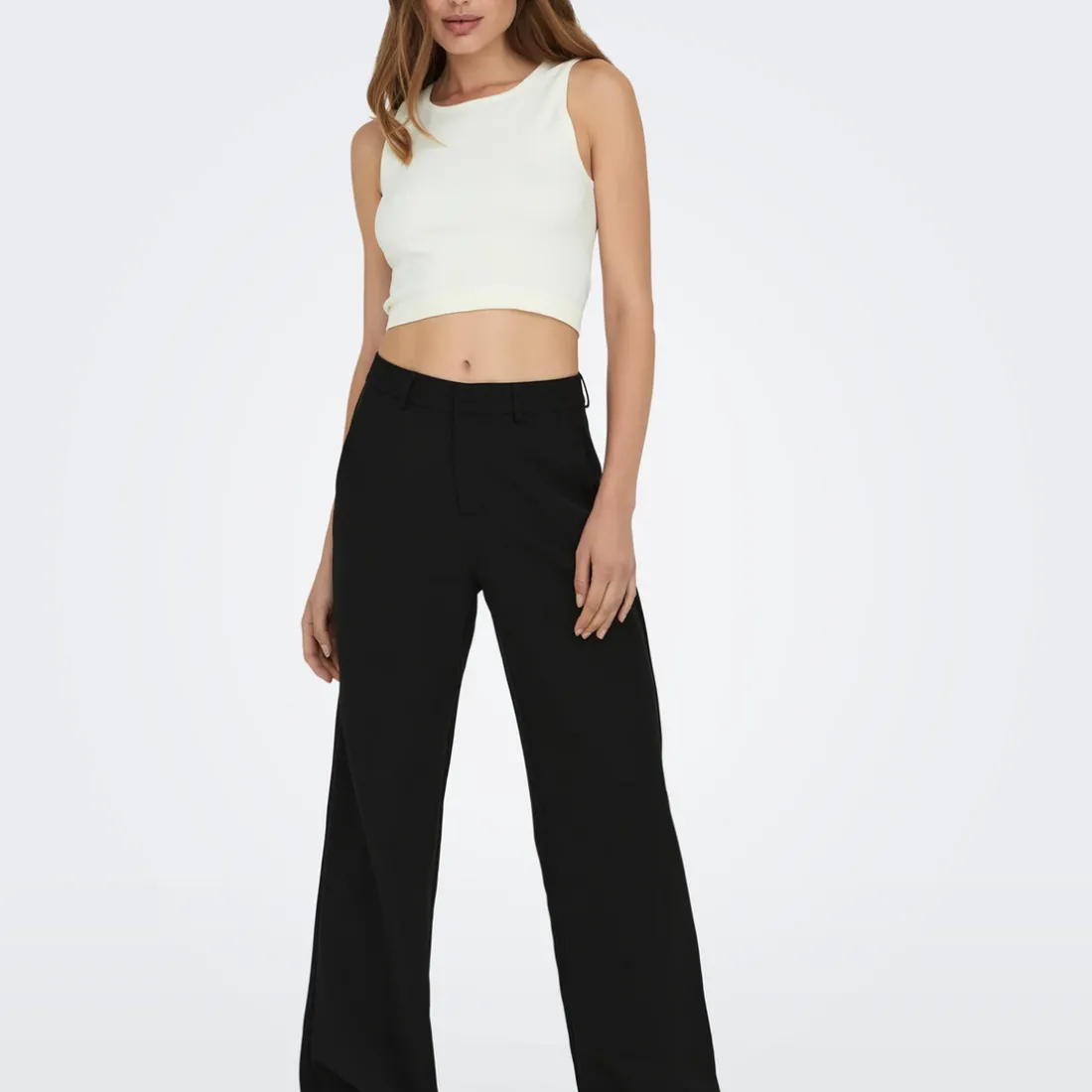 Pantalon à jambe large ONLBERRY - Noir Ida