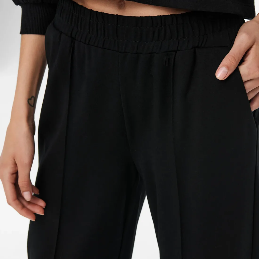 Pantalon à jambe large ONLPOPTRASH - Noir Lara