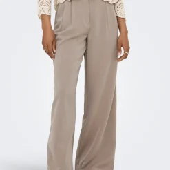 Pantalon à jambe large ONLBERRY - Taupe Gris Léa