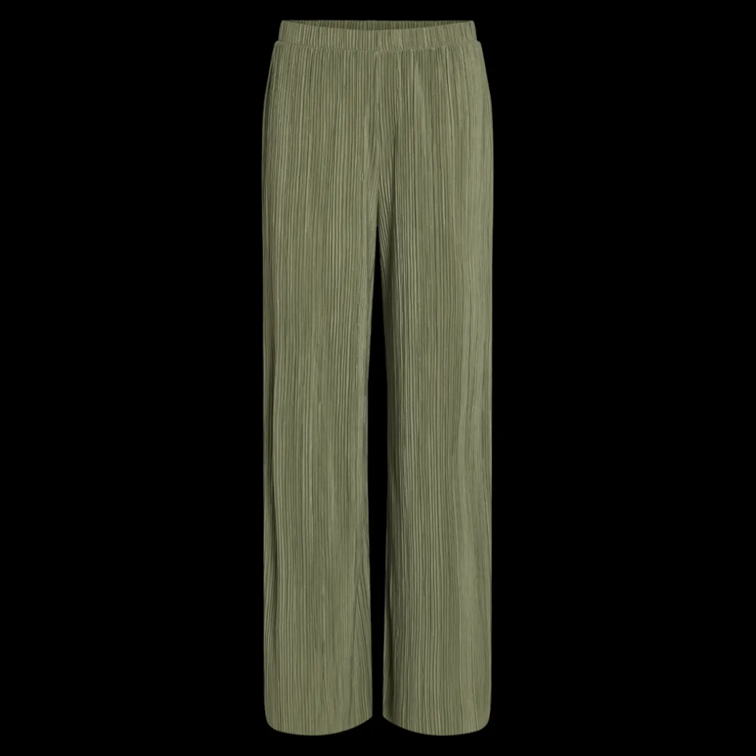 Pantalon à jambe large vert foncé Nia