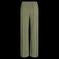 Pantalon à jambe large vert foncé Nia