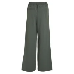 Pantalon à jambe large vert foncé Mae