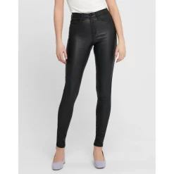 Pantalon - Skinny Fit noir en viscose Queen