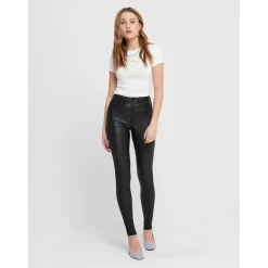 Pantalon - Skinny Fit noir en viscose Queen
