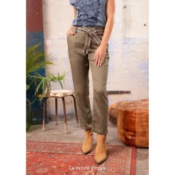 Pantalon Aaron vert olive