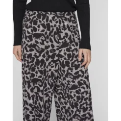 Pantalon ample à imprimé léopard Leoa gris Anya